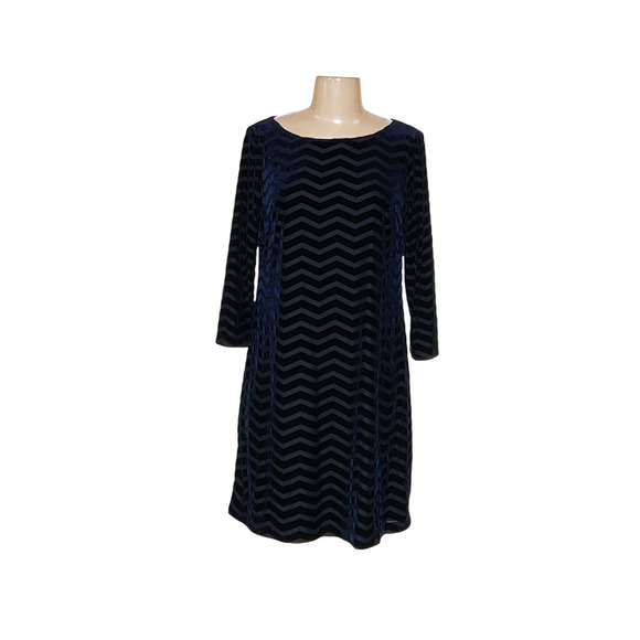 JESSICA HOWARD Blue Shift Dress - Women's Size 10P - Picture 1 of 4